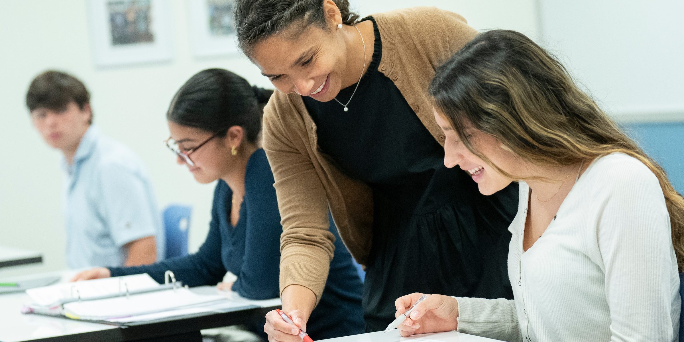 Upper School Teacher and Upper School Student